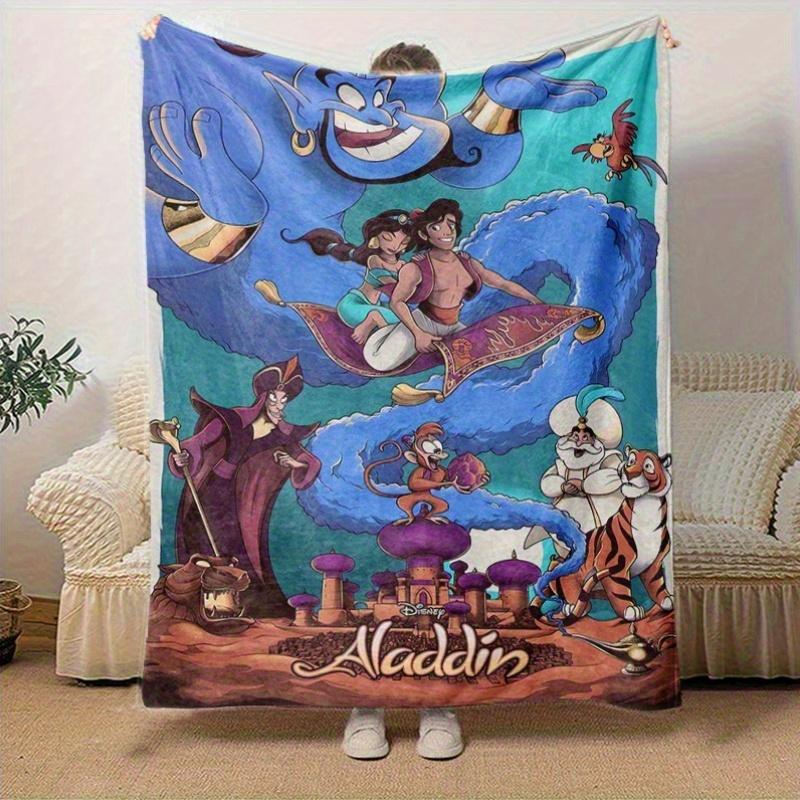 1pc, Aladdin-Inspired Home Decor: Magical Genie Sofa Blanket A Cozy Gift for Bedroom, Living Room, Travel, Camping, Car
