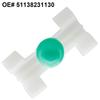 10 ST/Set Bil Sidodörr Lister Interiör Trim Formningsklämmor med Gummitätningar För BMW 3-serie E46 1997-2005OE# 51138231130