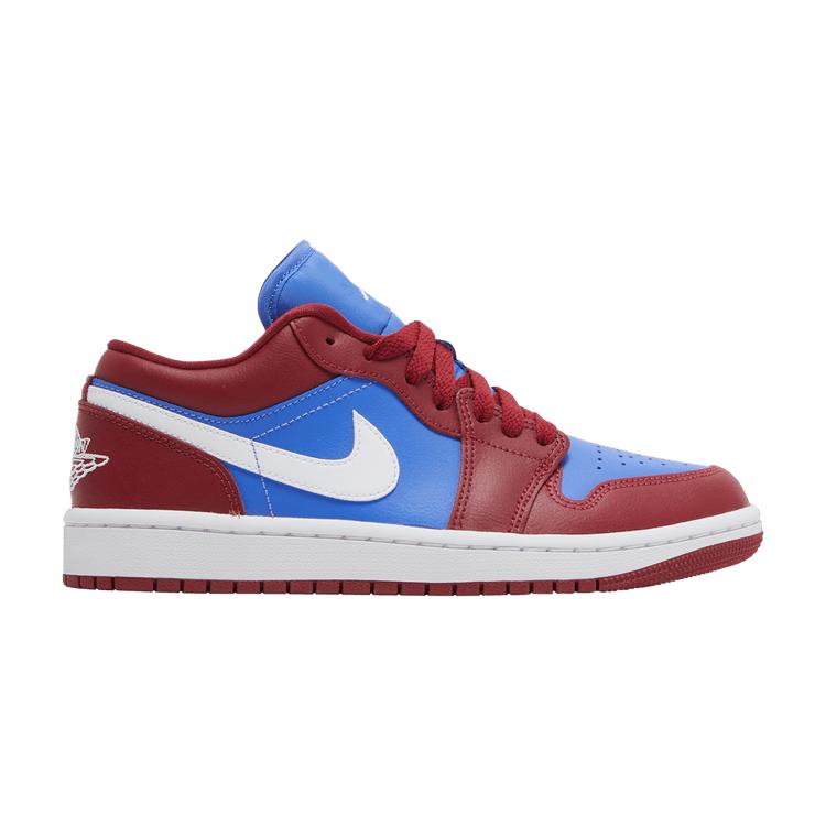 Jordan 1 Low Pomegranate Medium Blue (Women's)