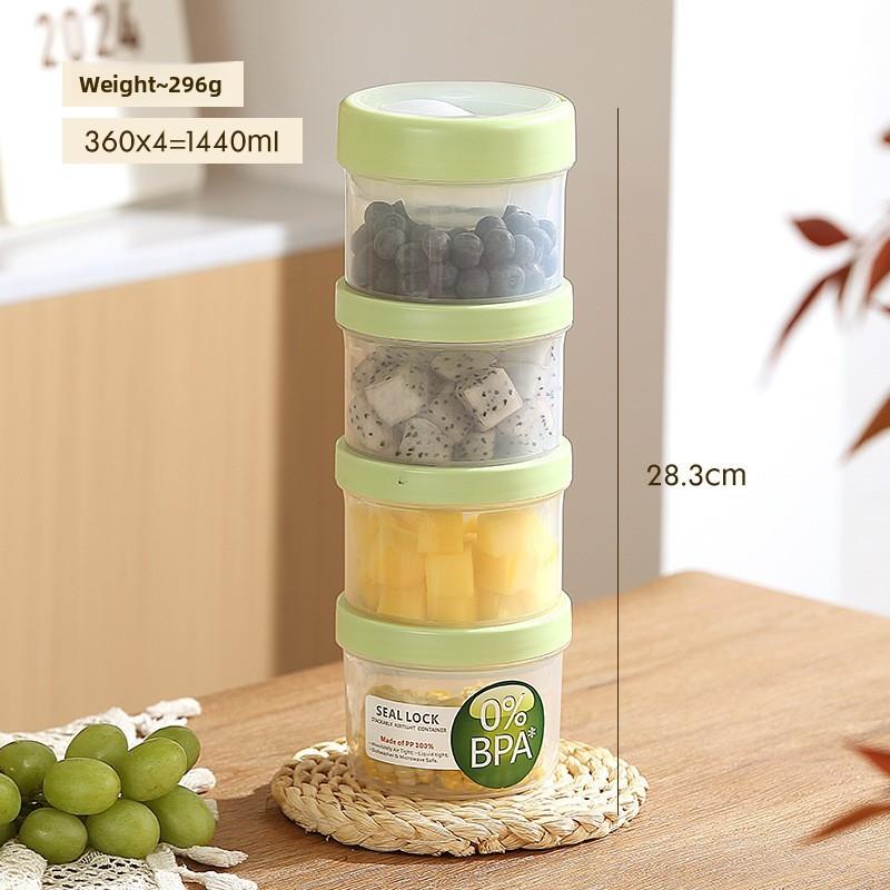 Portable Salad Bowl With Sealed Lid For Light Meals And Snacks