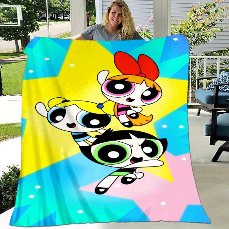 1pcPowerpuff Blanket - Soft and Comfortable for All Seasons - Perfect G