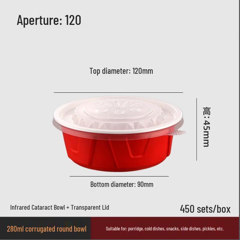Disposable Round Takeaway Food Container