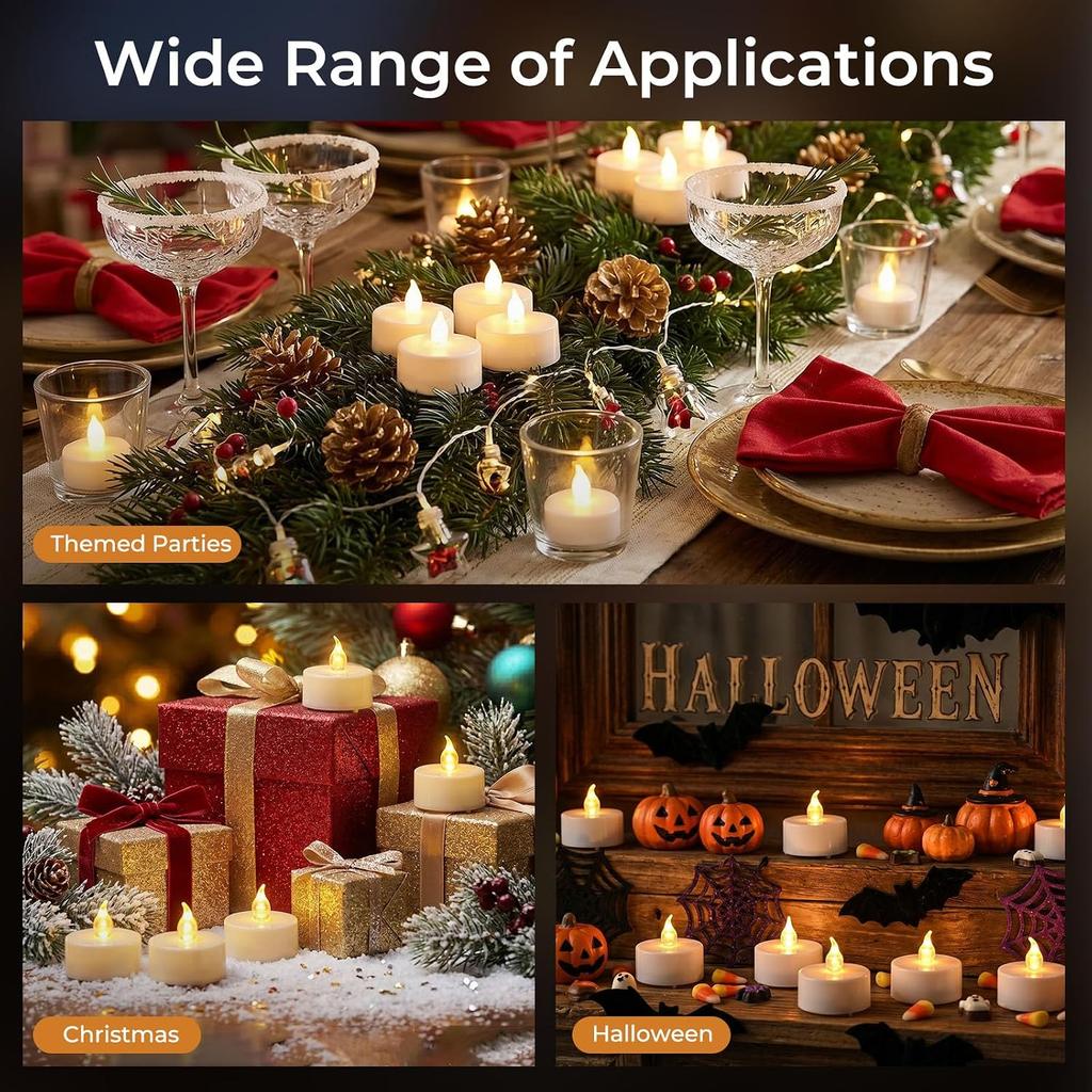 LED Candles 18/11/11 Pack Battery Operated Candles Batteries Lights Candles To Create Warm Ambiance Naturally Flickering Bright