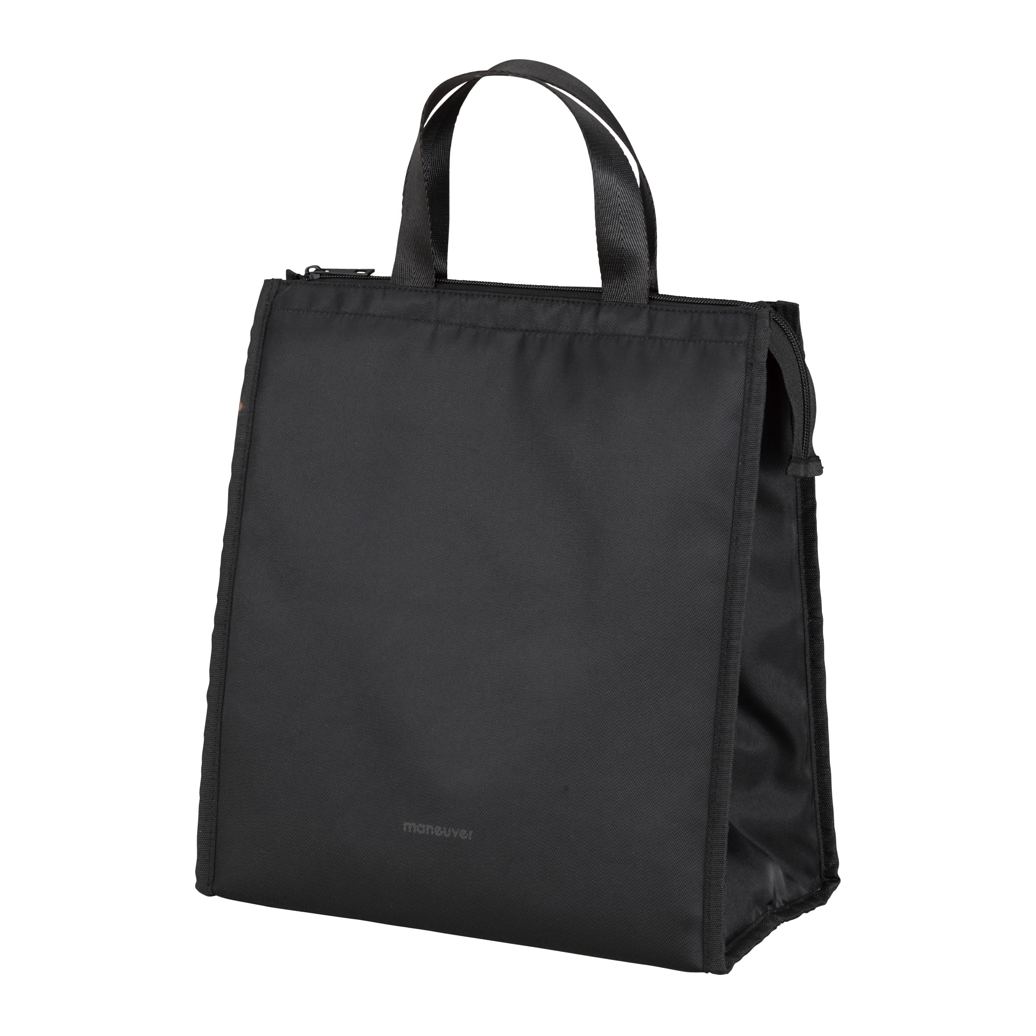 

CB Japan Insulated Square Bag, Stands Up When Open, 12L Capacity, Black, with Interior Mesh Pocket, M Maneuver