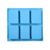 2024 New 6-chamber rectangular square cake silica gel baking mold manual soap mold DIY ice plate jelly cake candy chocolate mold