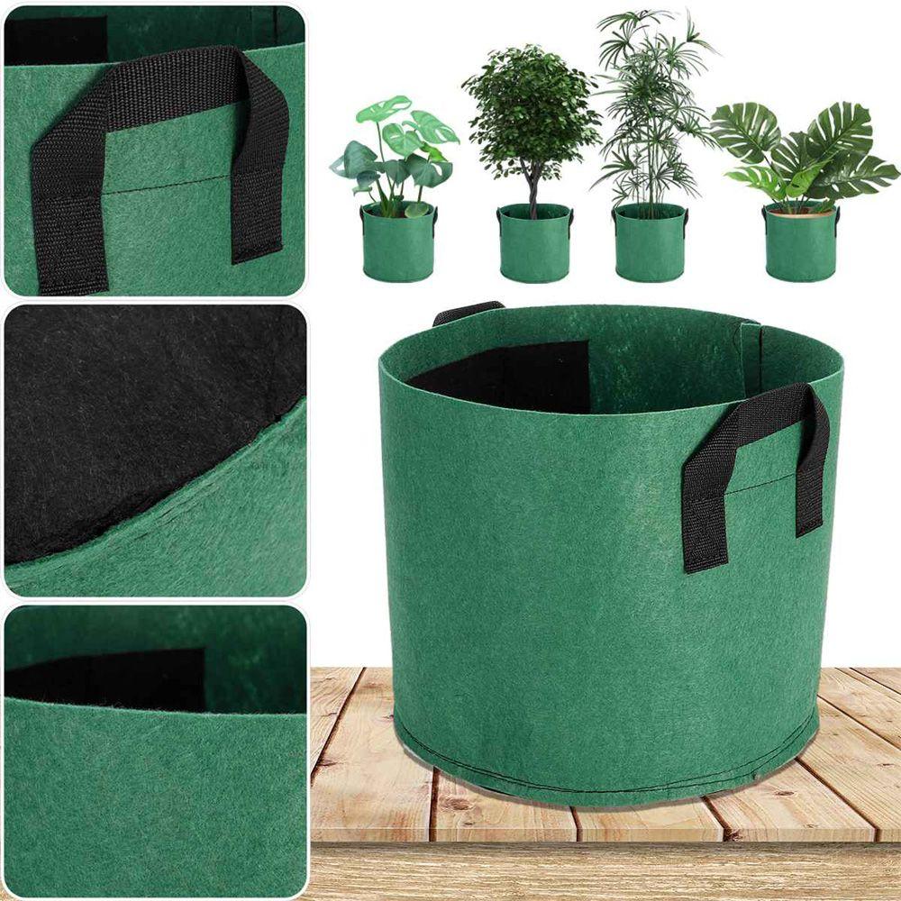 Breathable DIY Garden Pouch Vegetable Potato Root Container Plant Pots Grow Bag Flower Planter