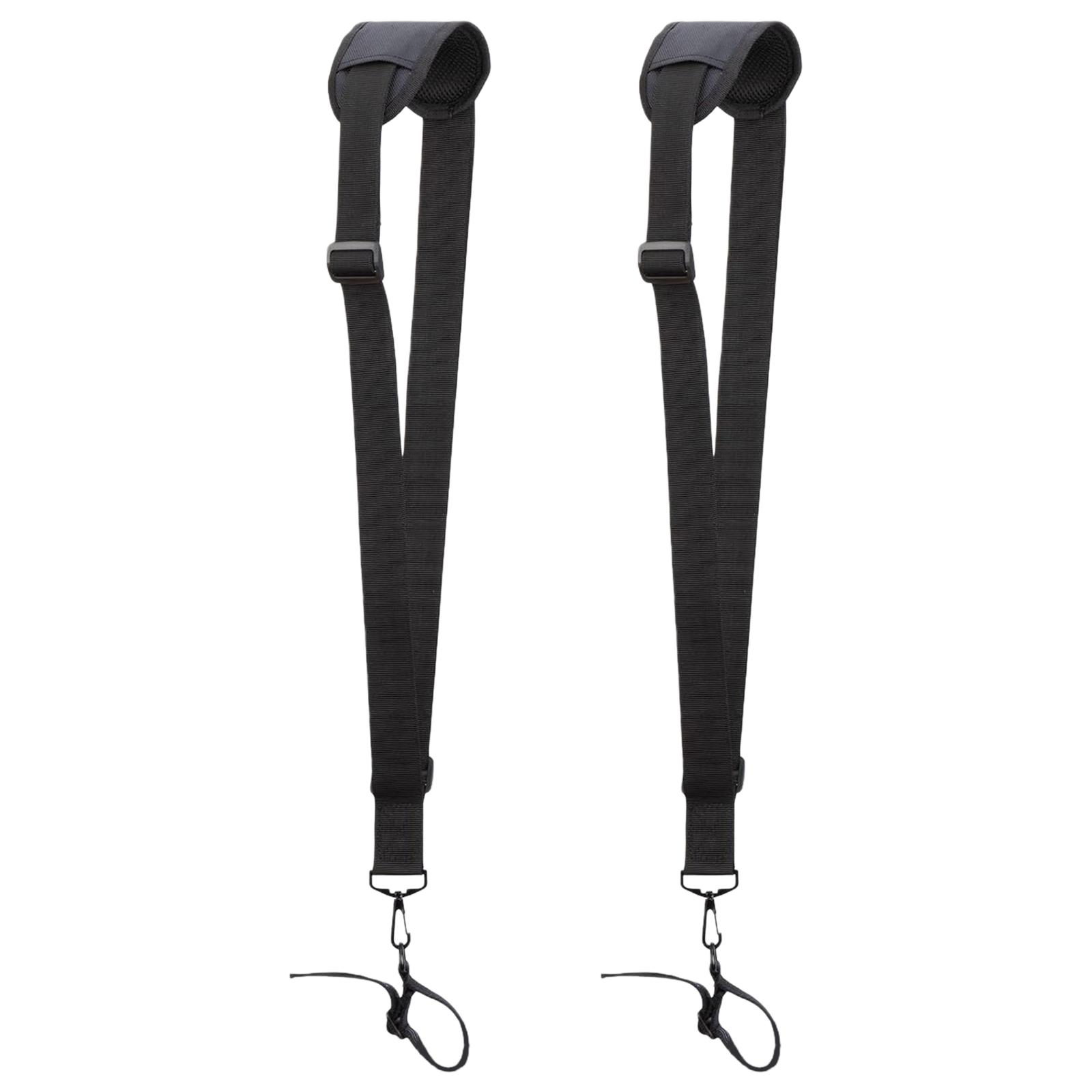 

2pcs Adjustable Simple Side Back Shoulder Strap Padded Trimmer Harness for Gas Lawn Mowers & Garden Tools Accessories чорний