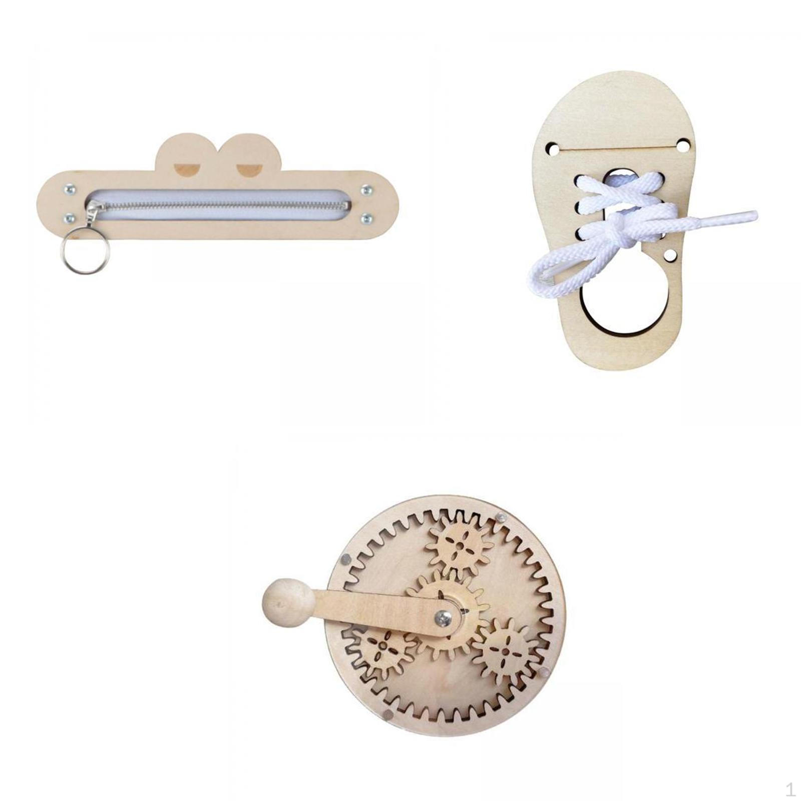 

Busy Board Accessories Zipper Gear Early Learning Educational Toy for Kids