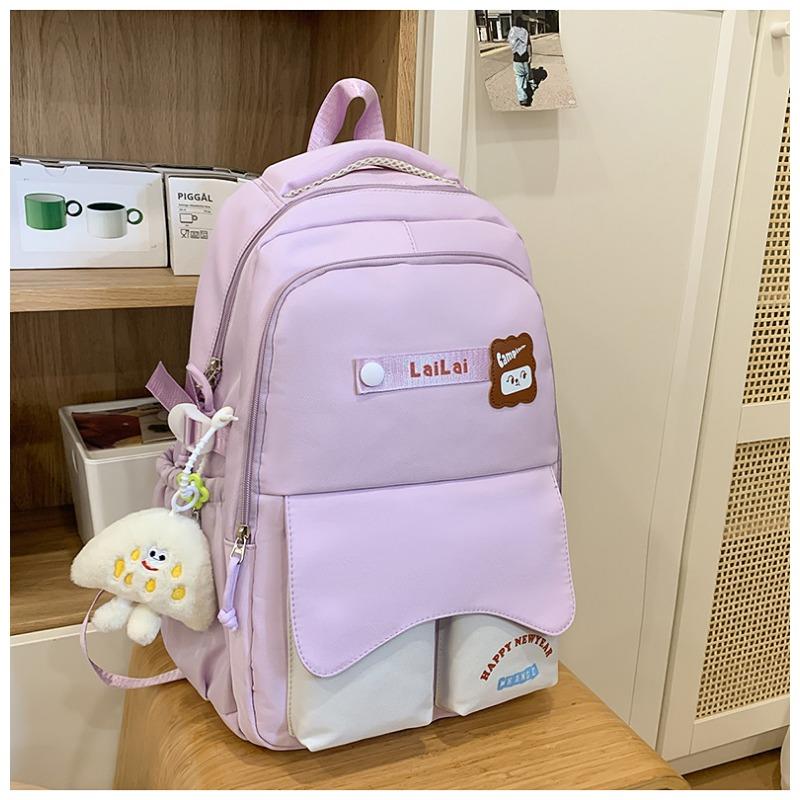 Large-capacity Schoolbag Female High Value Junior and Senior High School Students' Shoulder Bags Are Cute and Fresh Multifunctional Backpacks.