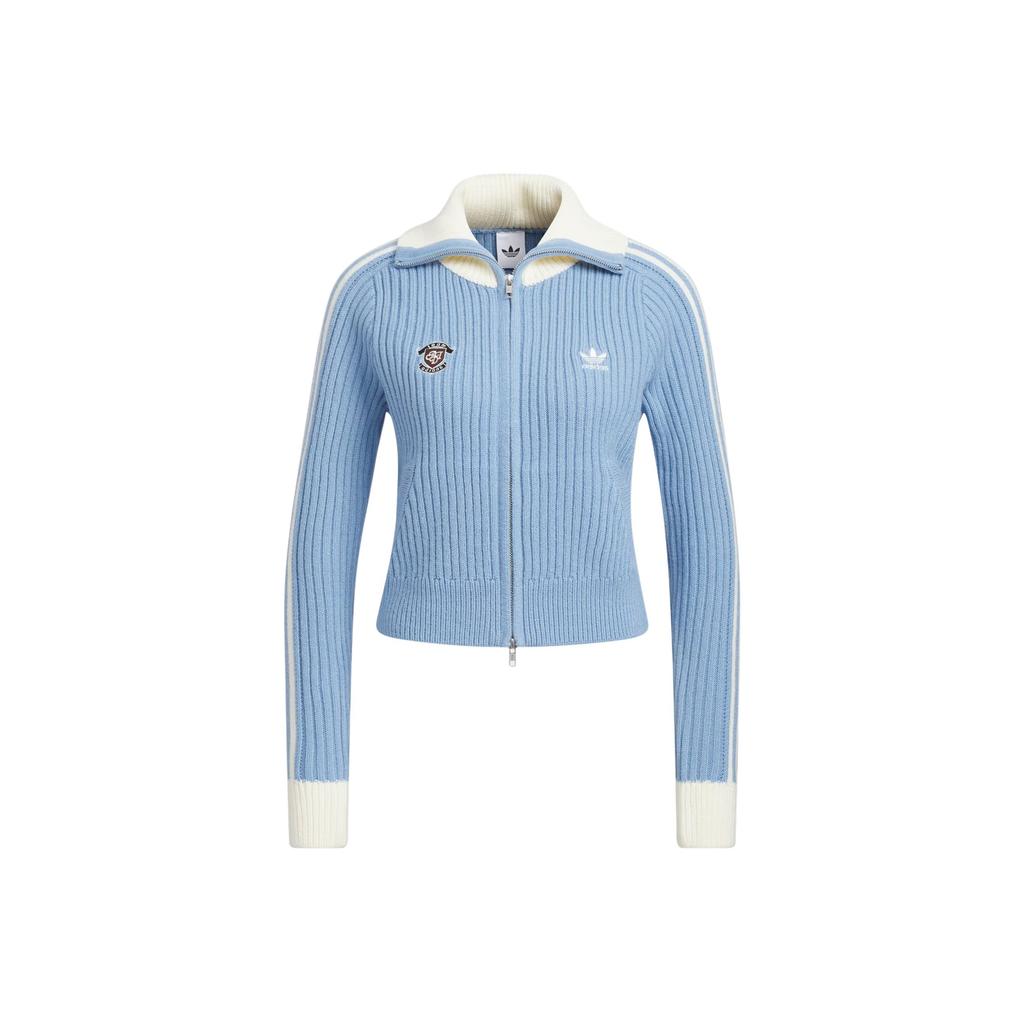 Adidas Originals FW25 Team Full Zip Sports Slim Fit Casual Zip Knit Sweater Women sweater KF0719
