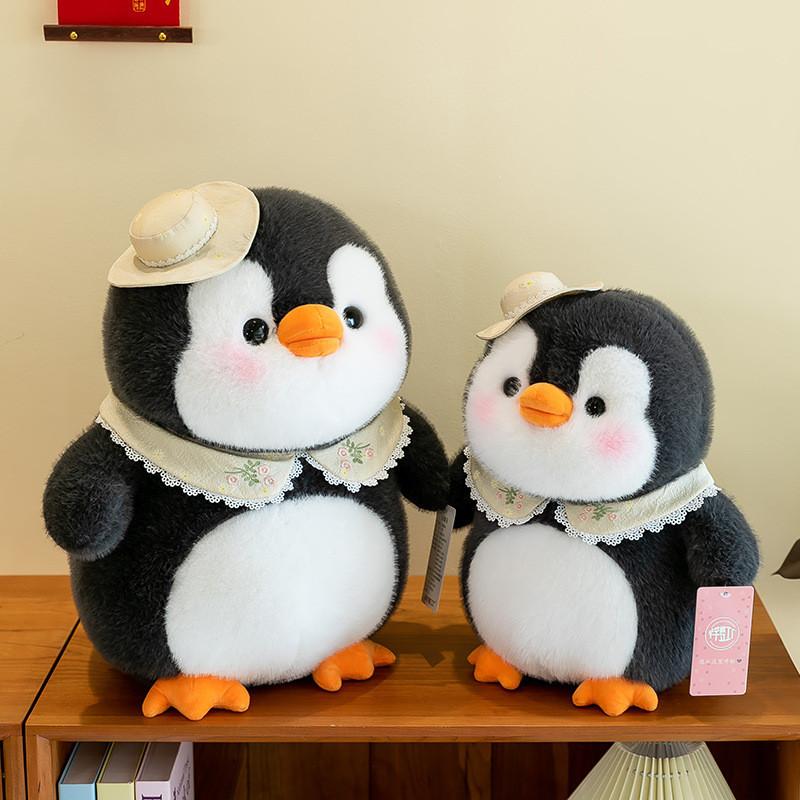 Adorable Eight-inch Penguin Plush Toy Soft Stuffed Animal For Carnival Machine Game