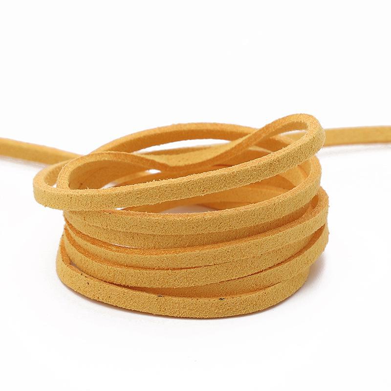 Korean suede rope for DIY jewelry making, 3mm braided wire for bracelets and necklaces. Add a touch of handmade to your accessories!