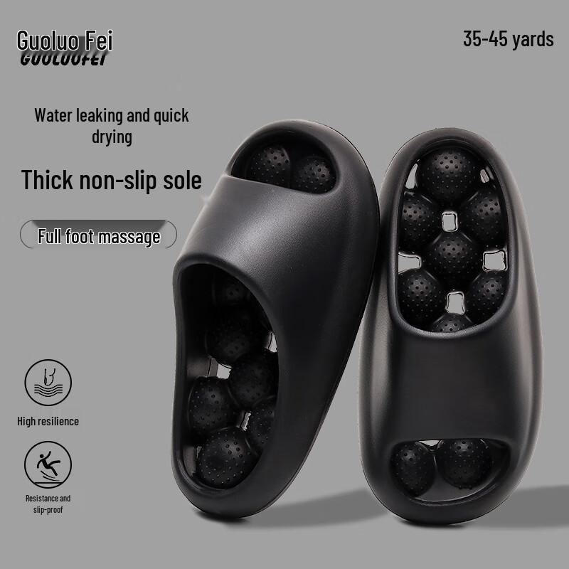 Guoluofei Cloud-Soft Massage Drainage Shower Slippers 44-45