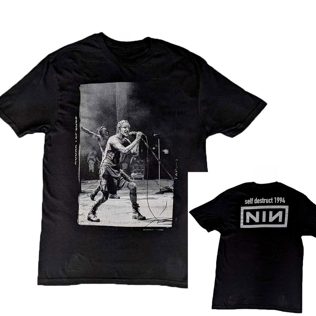 Nine Inch Nails Self Destruct94 Casual Tshirt Mens and Womens Luxury Brand Top