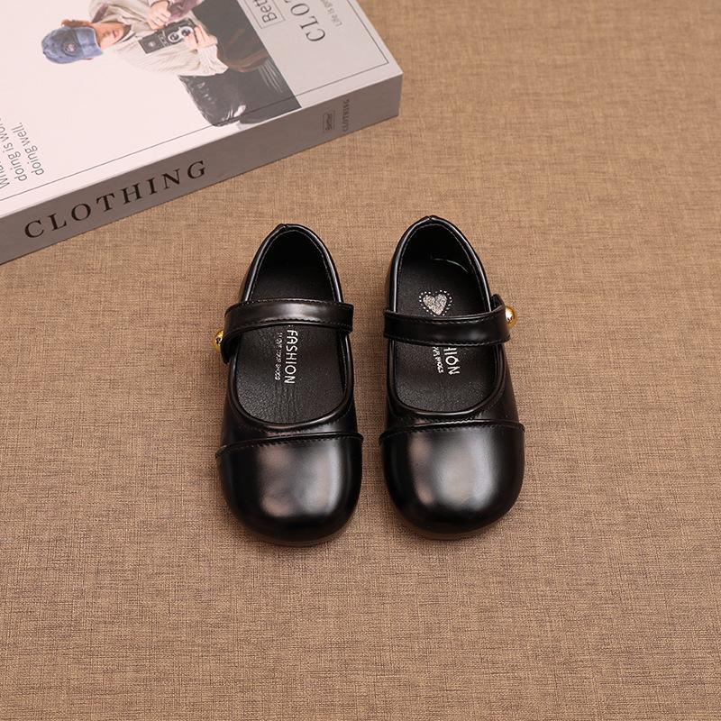 Girls Princess Style Soft Sole Casual Leather Loafer Shoes For Kids 23