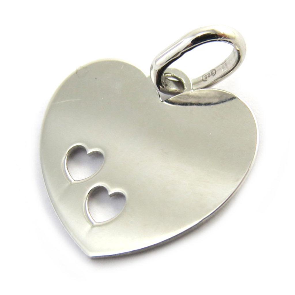 Les Trésors De Lily [M9589] - Silver Pendant 'Love' (rhodium-plated)