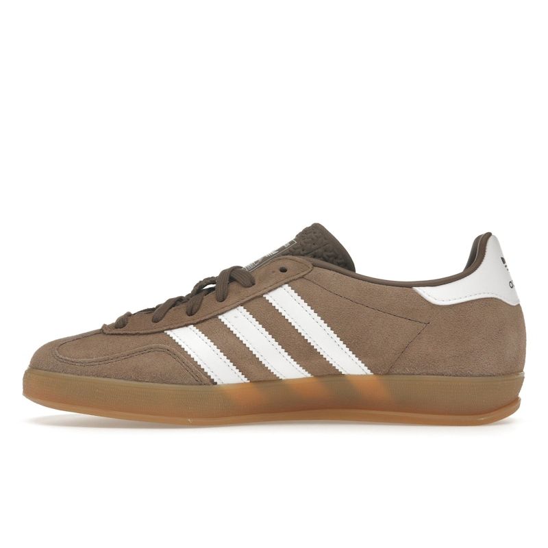 Adidas Unisex tenisky Gazelle Indoor Earth Strata White Hnědé Cloud-White Zlaté metalické JQ0175