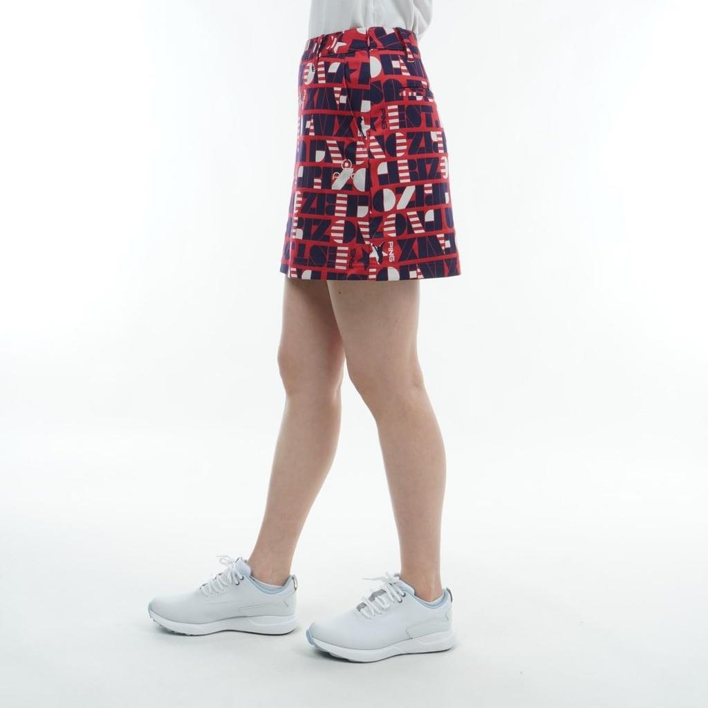 Ping Apparel Damen Golfrock (USA Muster, 4-Wege-Stretch, Koordinationskompatibel) 622-4134306 090_Pink M