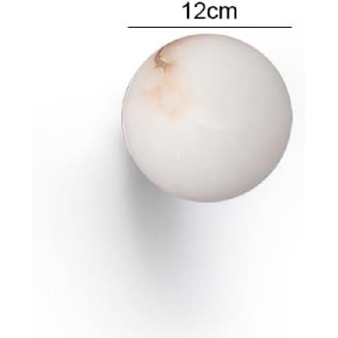 Wall Lamps Sconces Globe Marble Wall Sconce Wall Lamp Natural Alabaster Wall Light Mid Century Sconces Wall Lighting G9 Vanity Wall Lights for