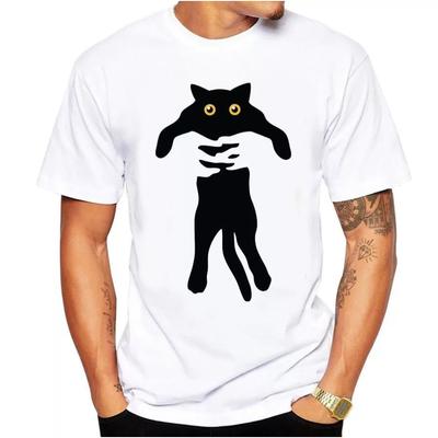 Funny Hip-Hop Printing T-shirt for Men Women 100% Cotton Unisex T-Shirts Summer Breathable Tops O-neck Oversize Basic Tees Men's Clothing