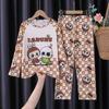 Spring and Autumn Children's Pajamas Cartoon Boys and Girls Long Sleeve Cartoon Printing Thin Casual Home Pajamas