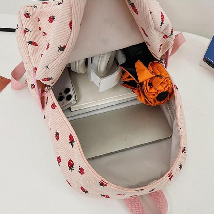 Travel Backpack for Woman Laptop Backpack Student School Backpack Strawberry Backpack Fashion Laptop Backpack