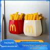 Magnetic French Fry Clip: Moisture-Proof Snack Seal & Pen Holder