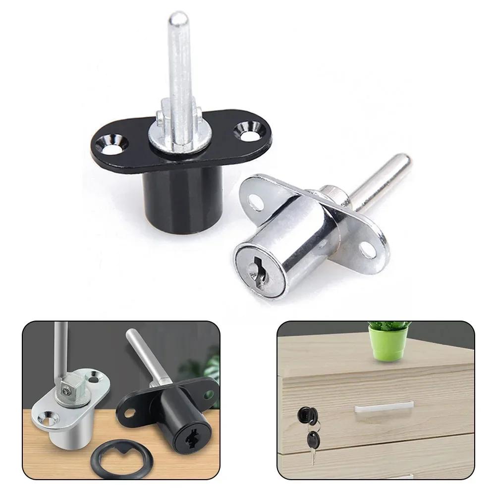 Serrature a cilindro 16/19mm Serratura per armadietto cassetta delle lettere Serratura per mobili cassetto scrivania armadio scatola Con 2 chiavi Per ferramenta per mobili