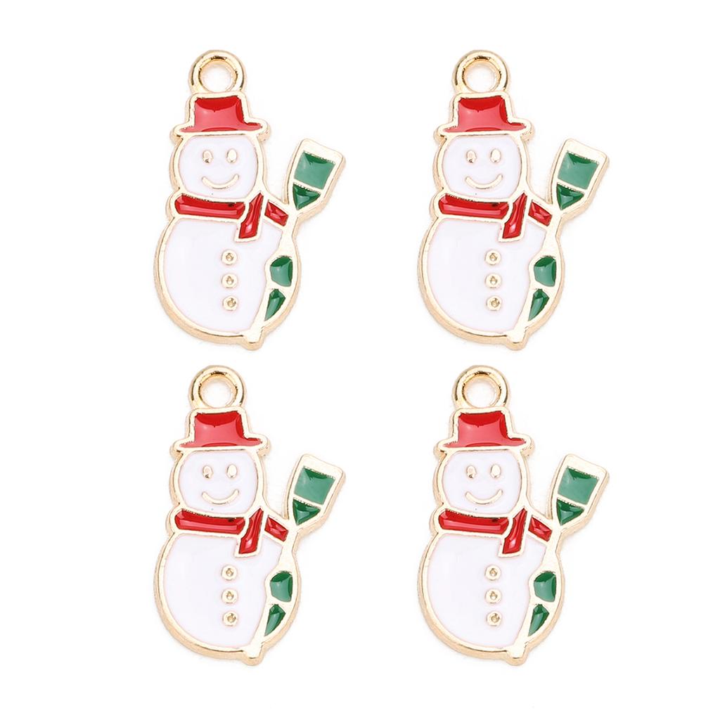 Alloy Christmas Pendant Mixcolor Dripping Oil Charm Pendants For DIY Jewelry Making Christmas Series Accessories