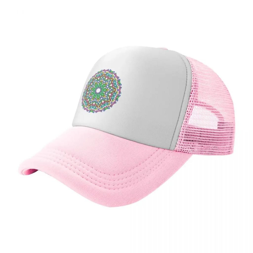 Multicolor Neon Mandala Baseball Cap Golf Cap black Hat men fishing caps man Caps Women Mens