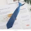 Children's Small Tie with Creative Fun Cartoon Polyester Short Lazy Knot Free Tie 6cm
