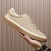 European Trendy Brand Spring And Summer Breathable Men'S White Shoes, The Star Has The Same Versatile Casual Sports Board Shoes, Genuine Leather Shoes