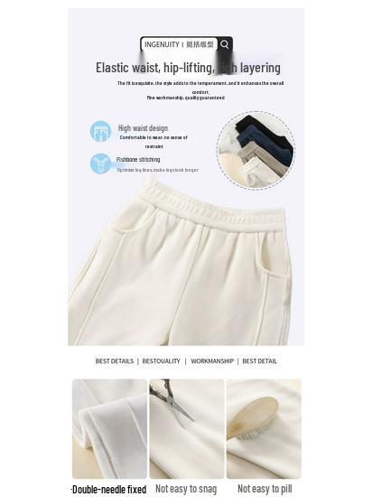 Women's High Waist Corduroy Chenille Flare Pants with Fleece Lining - Slimming and Wide Leg Trousers for Autumn/Winter 2025