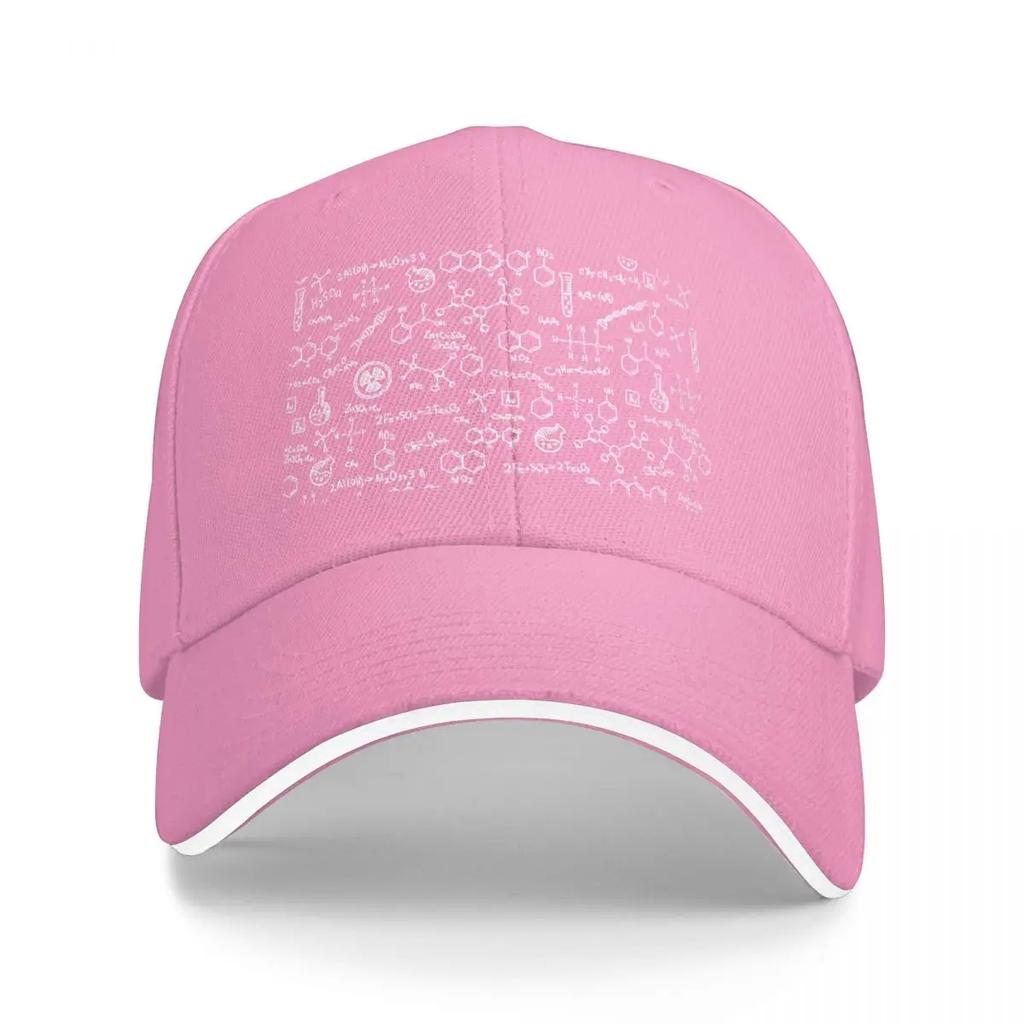 Science Chemistry Pattern Baseball Cap Golf Custom Hat Girl Mens