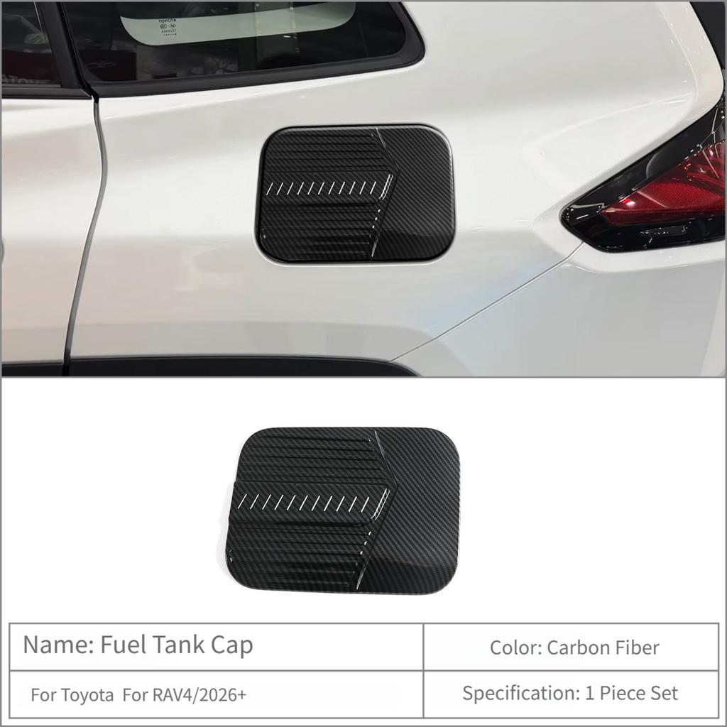 Fuel Door Cover Fuel Cap Cover Exterior Styling Upgrade ABS Plastic Glossy Finish Scratch Resistant Easy Installation