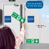 Exit Sign Safety Exit Sign Sticker 7 Piece Fade Resistant Decal Survival Sticker For Industrial Outdoor Door Men Women Elderly