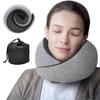 Melvint Neck Memory Neck U Copricollo dritto portatile Comodo per viaggi aerei Utile per la notte Disastro notturno Cuscino grigio, schiuma, cuscino, aereo,