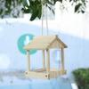 Wear-resistant Hummingbird Feeders Wooden Open Bird Feeder Pet Supplies Hanging Birdhouse  Pathway