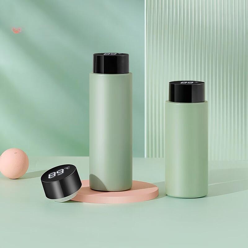 

Кружка портативная для студентов для мужчин и женщин, зеркальные чашки из нержавеющей стали 316, умные 320ml зелёный