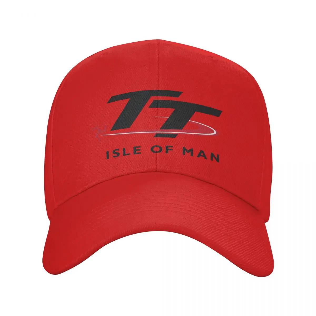 Custom Punk Isle Of Unisex TT Races Baseball Cap for Unisex Women Breathable Motorcycle Sport Dad Hat Outdoor Snapback Caps Adjustable Cap