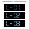 Time Large Digital Wall Clock Adjustable Brightness Dual Control Table Clock Alarm Clock  School