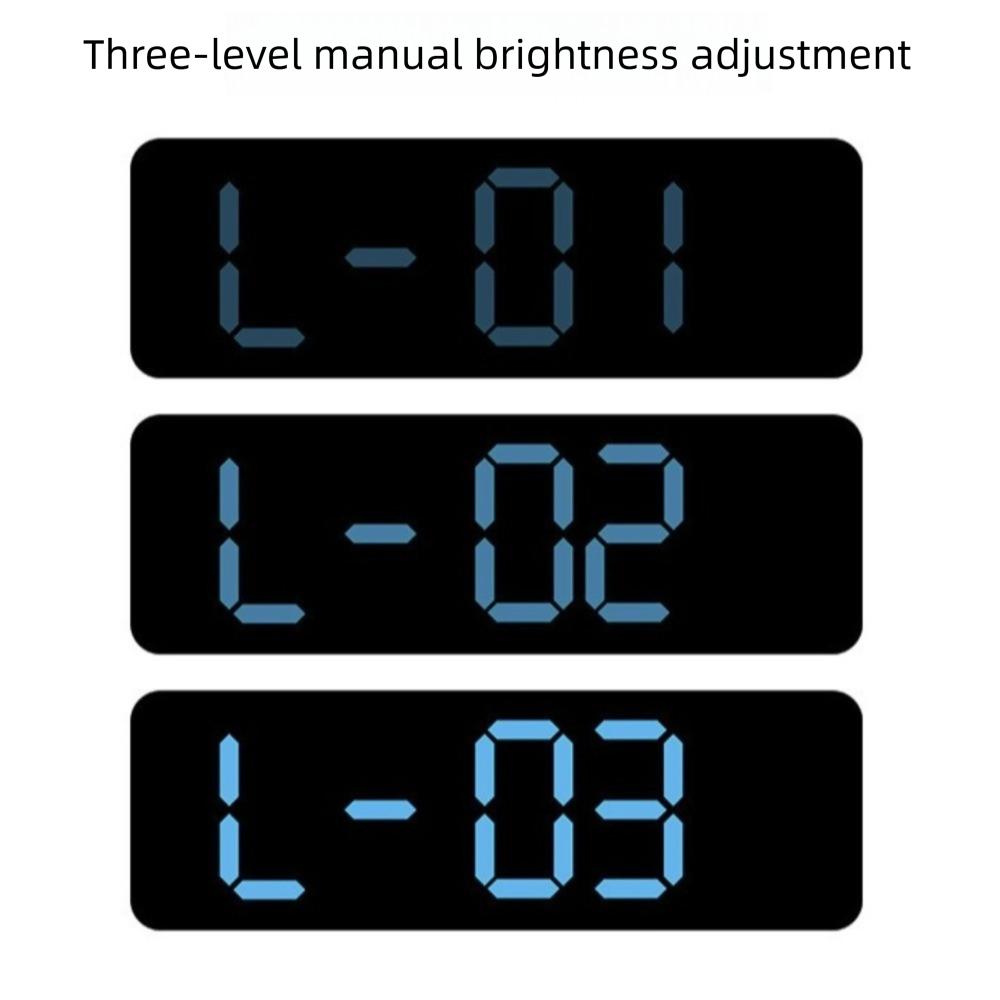 Time Large Digital Wall Clock Adjustable Brightness Dual Control Table Clock Alarm Clock  School