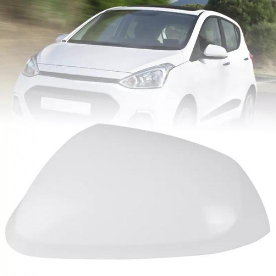 Door Wing Mirror Cover Cap Case Left Side Primed White For Hyundai i10 2013-