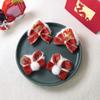 Plush Children Red Bow Hairpin Cat Ears Ancient Style Hairpin Lovely Hanfu Hair Sticks  Baby