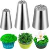 3-Piece Grass Tip Piping Nozzles Set 304 Stainless Steel Mont Blanc Cake Decoration Pastry Baking Tools