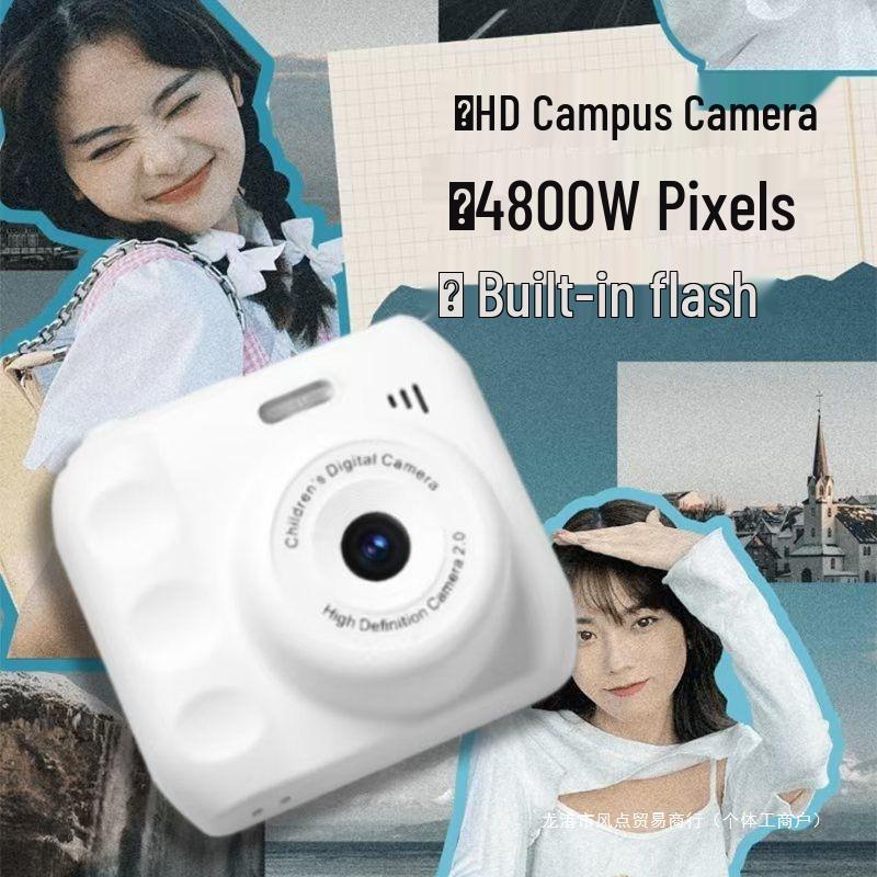 Cute HD Dual Camera for Students: Digital Polaroid Capable of Photos and Mobile Transfer