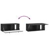 Wall Mounted TV Cabinet 78.5 X 31 X 30 Cm Black