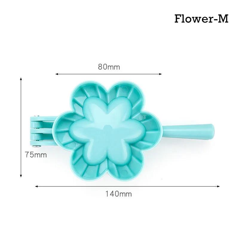 Creative Dumplings Mold Household Kitchen DIY Heart Butterfly Flower Shape Dumplings S/M/L Baking Plastic Mold Jiaozi Moulds