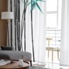 Black Bamboo White Tulle Sheer Curtains for Living Room Decoration Curtain for the Room Bedroom Kitchen Voile Organza Curtains