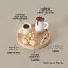 Handmade Mini Dollhouse Pastry Coffee Cup & Spoon Decoration Set